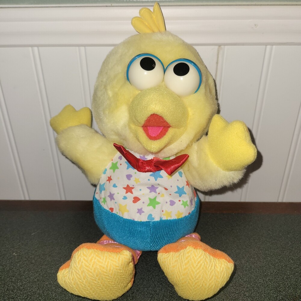 Baby Big Bird Plush Playskool 1991 Touch Ems Textured Sensory VGC